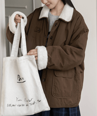 sherpa collar jacket / 2color　hm2712