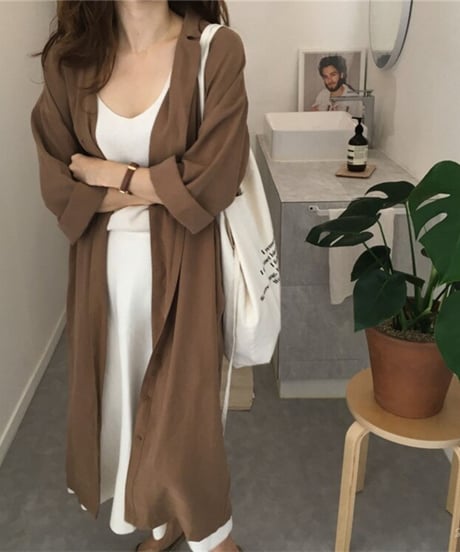 long shirt jacket / 2color　hm1672
