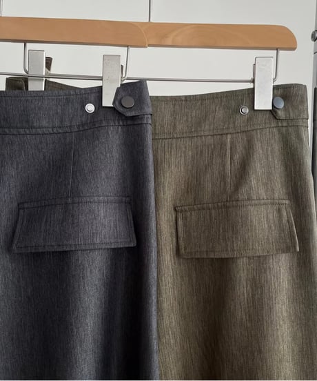 adjustable wide pants / 2color　hm1712
