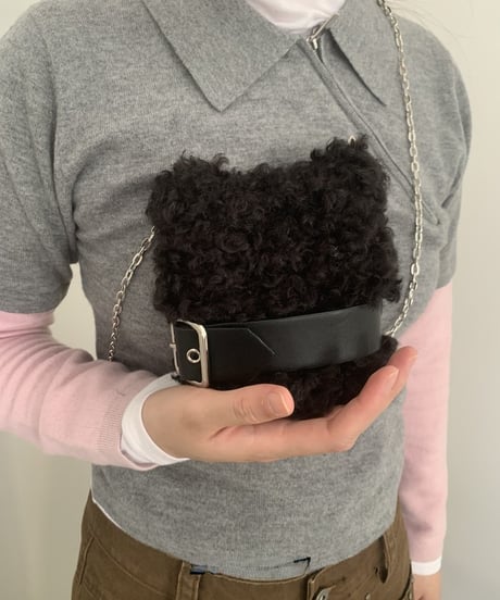 fur mini bag / 2color　hm2758