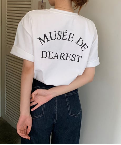 letter print tee / 3color　hm2883