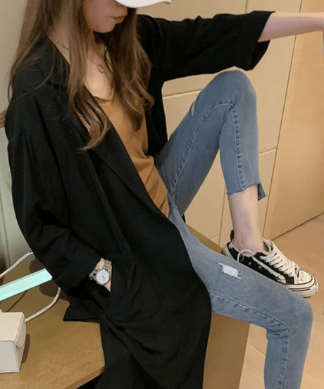 linen long coat / 3color　hm2905