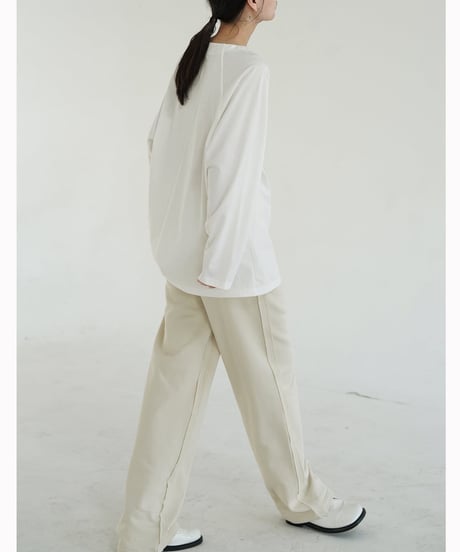 open neck long cutsew　hm2029