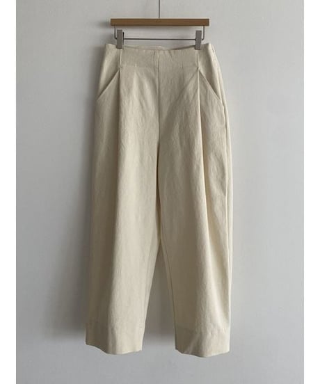 cropped tuck pants / 4color　hm2271