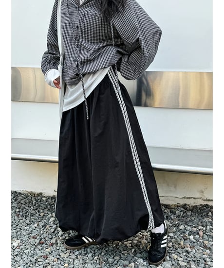 gathered balloon skirt　hm2079