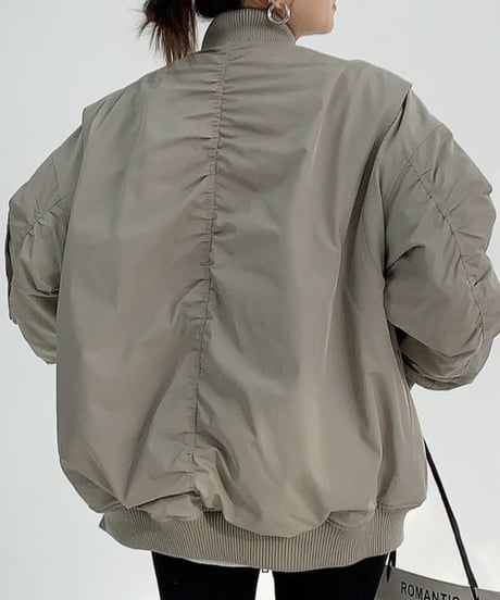 layered design MA-1 jacket　hm1963