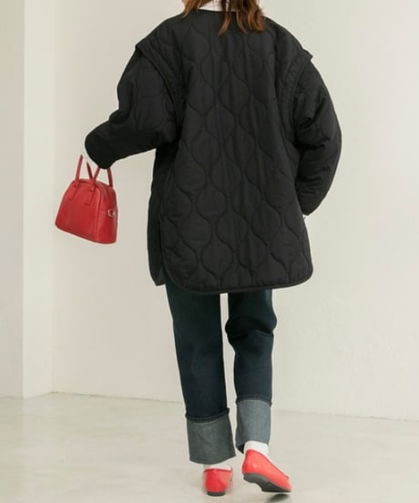 2-way quilted jacket / 3color　hm2688