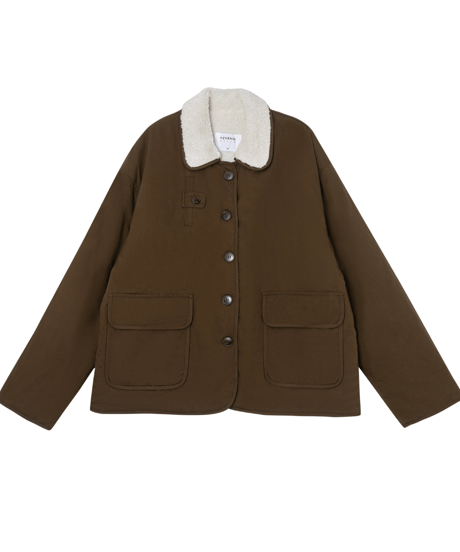 sherpa collar jacket / 2color　hm2712