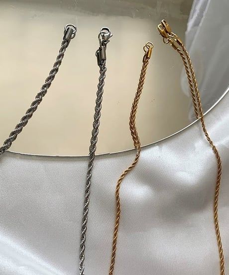 rope chain necklace / 3color　hm2137