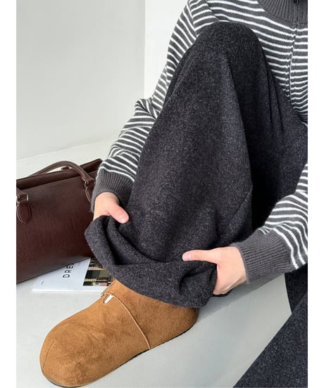 wide leg sweat pants / 2color　hm2738
