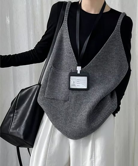 Waffle Knit Tank / 3color　hm2560