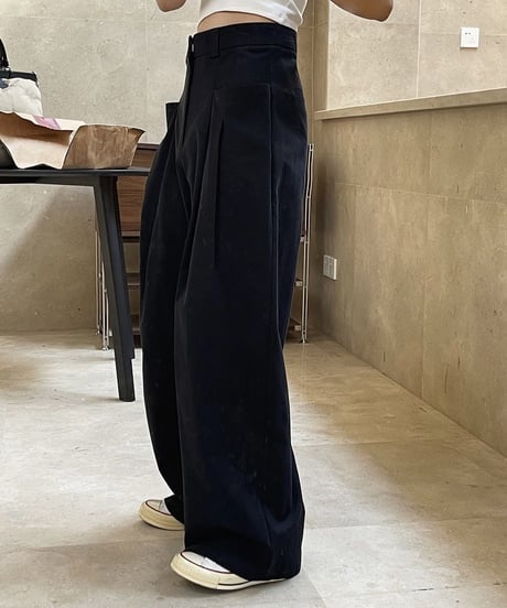 high waist wide pants / 2color　hm1748
