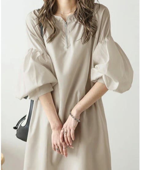 volume sleeve dress / 3color　hm2627