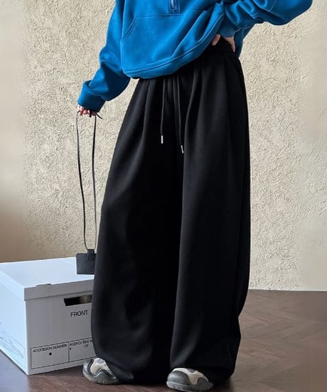 soft wide sweatpants / 3color　hm2065