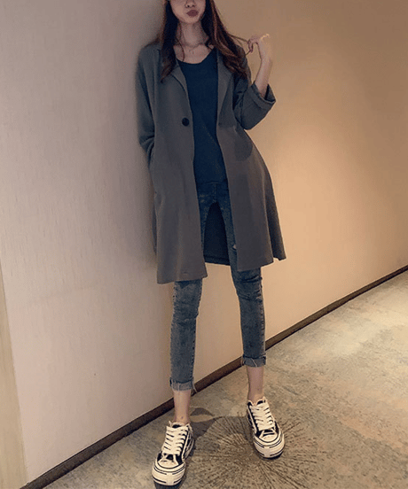 linen long coat / 3color　hm2905