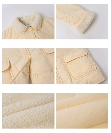 boa padded jacket / 2color　hm2713