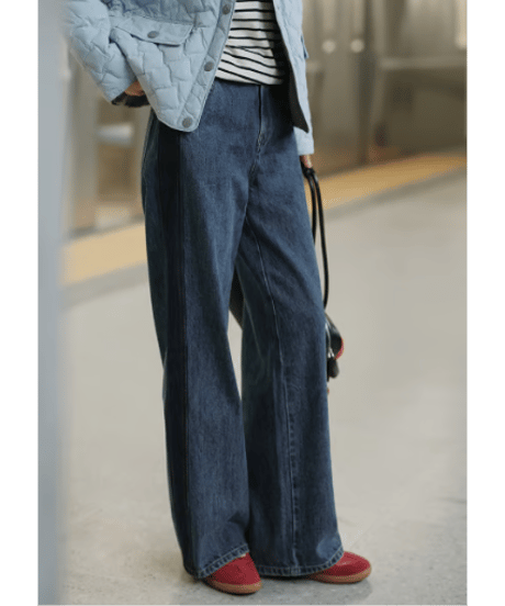 side line denim pants　hm2589