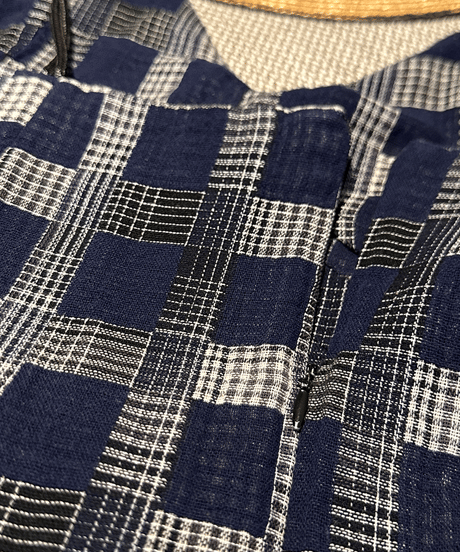 vintage check cami dress / 2color　hm1611