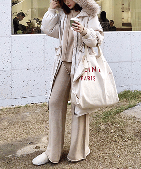 relaxed knit set-up / 2color　hm2597
