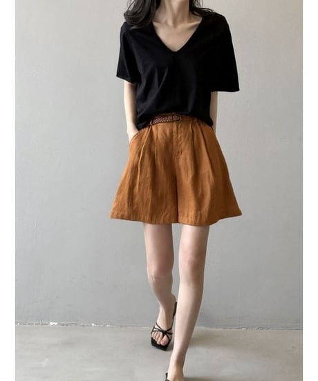 linen touch shorts / 3color　hm2366