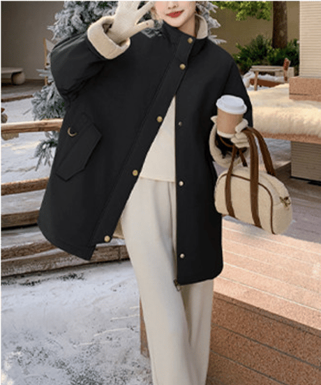 stand collar coat / 2color　hm2710