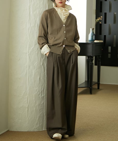 double tucked pants / 3color　hm1670