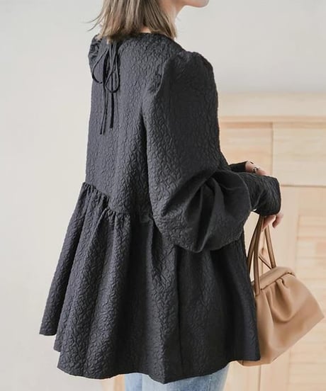 a-line tunic blouse / 4color　hm2588