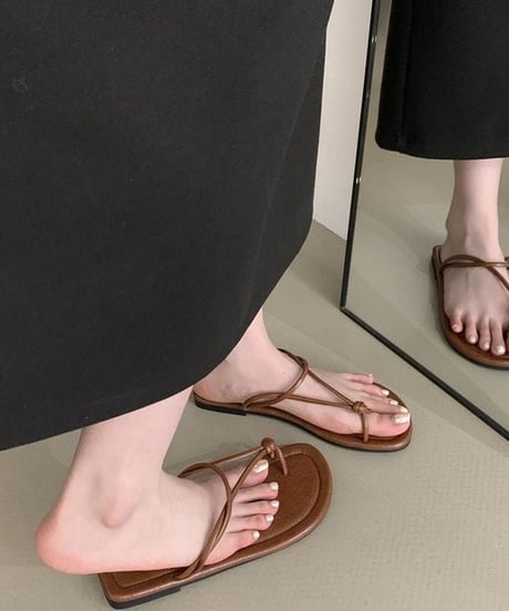 square sole sandal / 5color　hm2261