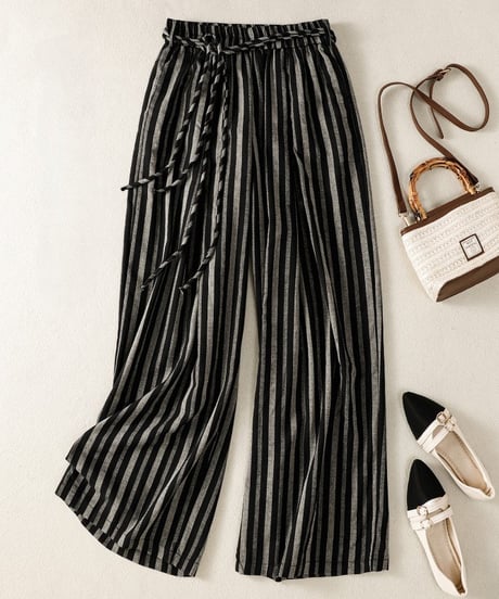 flowy stripe palazzo　hm2224
