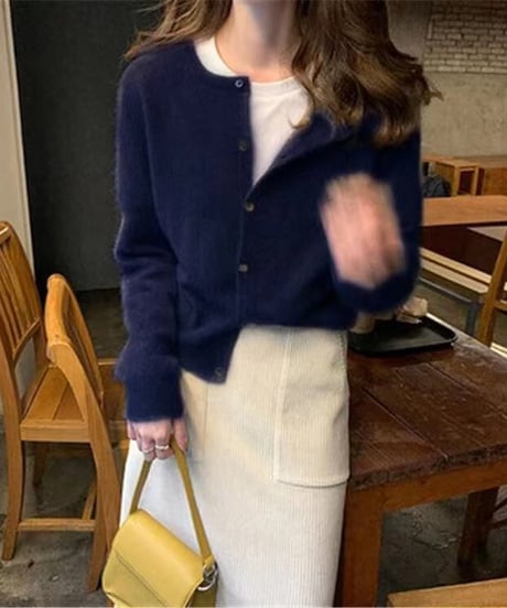 classic crewneck cardigan / 8color　hm2657