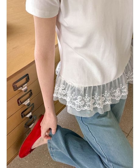 frill peplum cutsew / 3color　hm2337