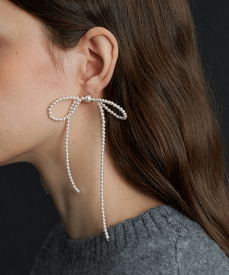 pearl ribbon  pierce　hm2754