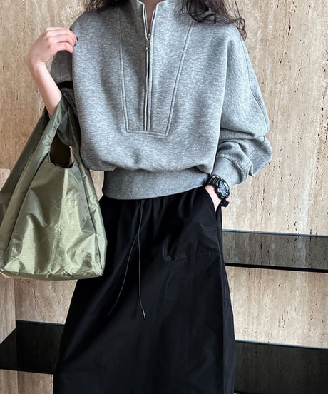 sweatshirt half zip pullover / 3color　hm1705
