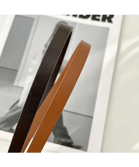 leather slim belt / 5color　hm2808