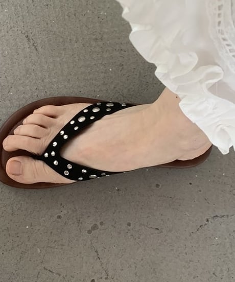 studs strap sandal / 4color　hm2259