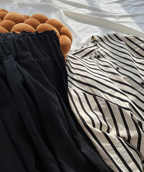 washer wide pants / 2color　hm1669