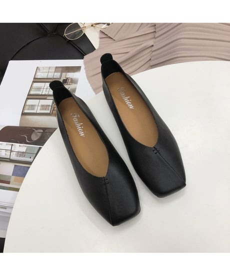 square flat shoes / 4color　hm2815