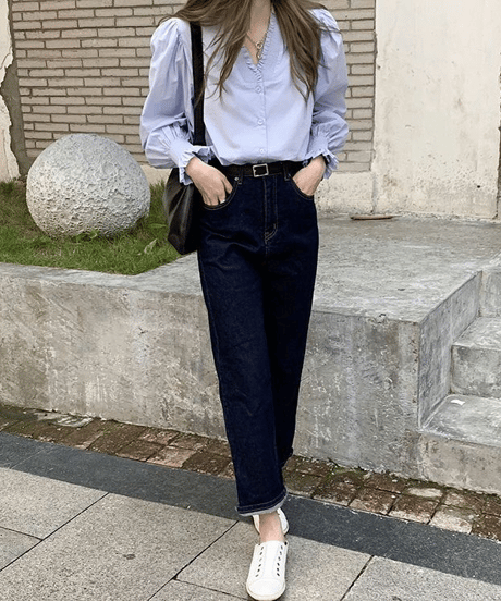 french puff blouse / 2color　hm2930