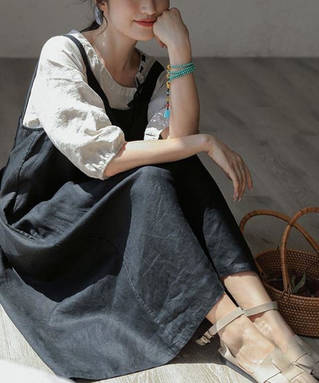 cotton jumperskirt / 2color　hm1470