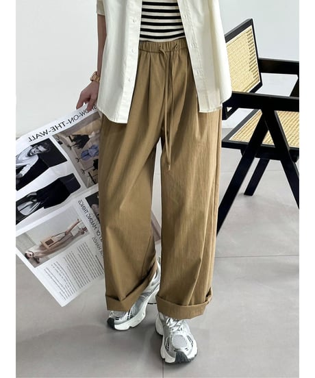 relaxed chino wide pants / 3color　hm2076