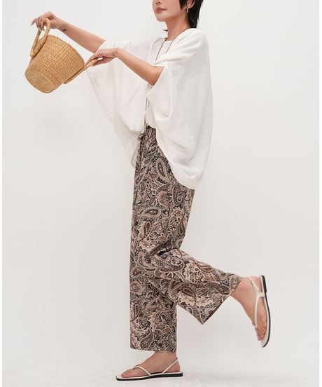 paisley wide pants　hm2305