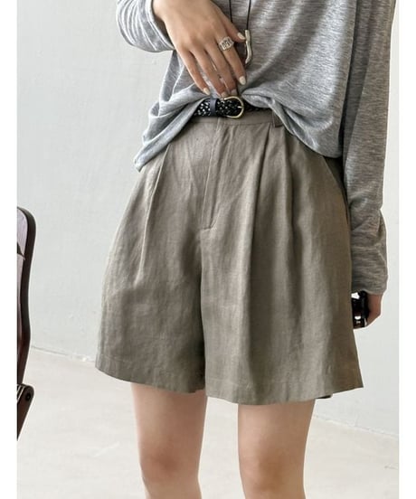 linen touch shorts / 3color　hm2366