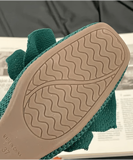 ribbon knit flats / 4color　hm2844