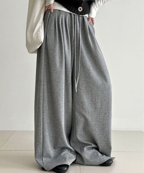 wide leg sweatpants / 4color　hm2727
