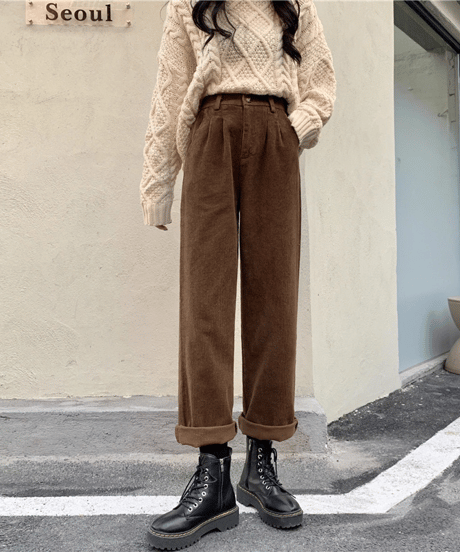 velvet wide pants / 2color　hm1013