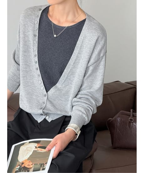 knit cardigan＆camisole / 3color　hm2561