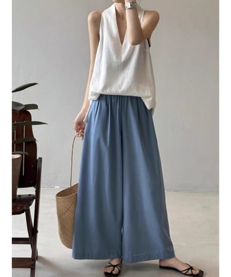 v-neck sleeveless top / 3color　hm2482