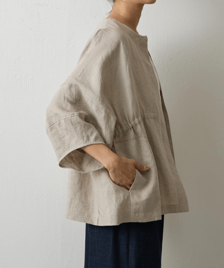 drawstring loose jacket / 2color　hm2985