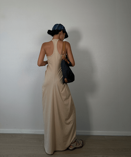sleeveless slim dress / 5color　hm1615