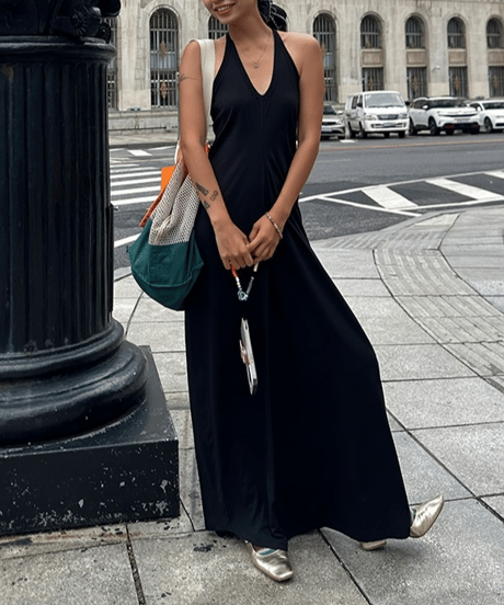 sleeveless slim dress / 5color　hm1615